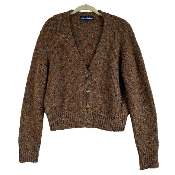 Princess Highway Sweaters - Princess Highway Donegal Knit Cardigan Size Large